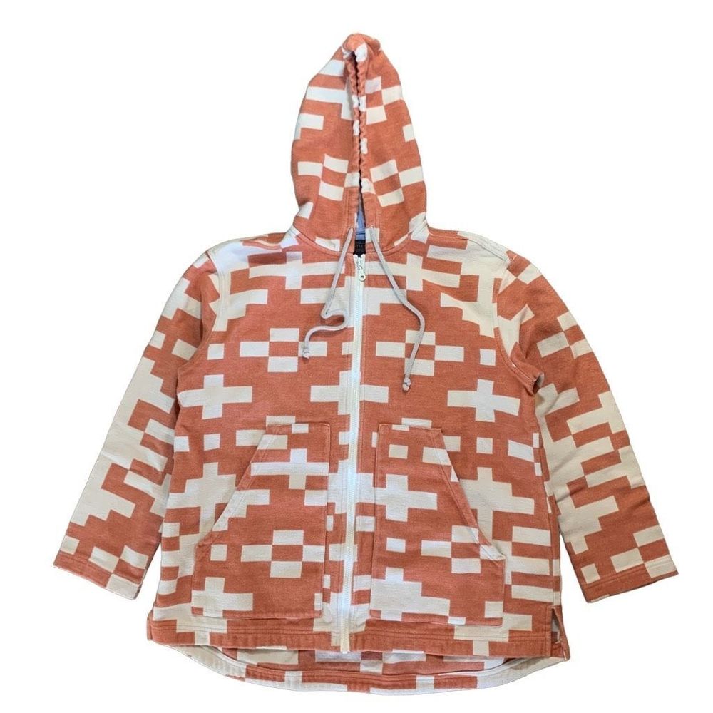 Pendleton Sierra Mixed Pattern Oversized Zip Hood… - image 1